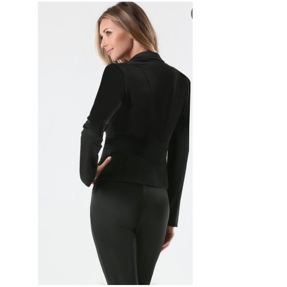 Bebe Tiana Single Button Jacket in Black - Picture 2 of 3